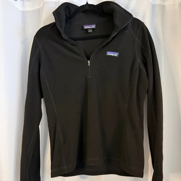 Patagonia Lightweight Fleece Quarter Zip – Black - Picture 2 of 9